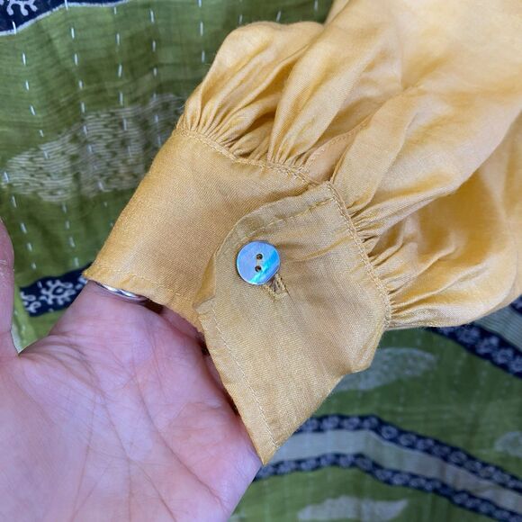 NWOT Jen's Pirate Booty Golden Sun Silk Blend Blouse/ Wide Leg Set Size Large - Picture 7 of 16